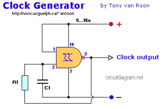 clock generator circuit – Circuit Schematic