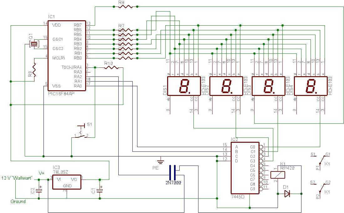 darkroom timer with PIC 16F84A