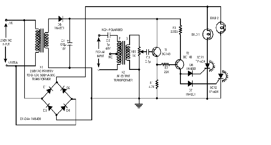 Audio Light Modulator circuit