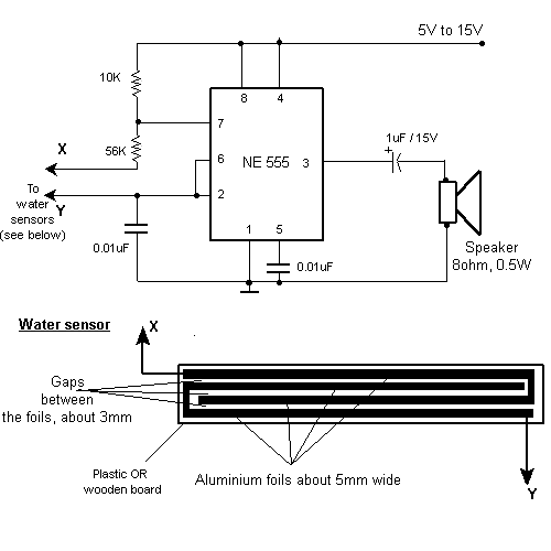 Rain Alarm – Circuit Schematic