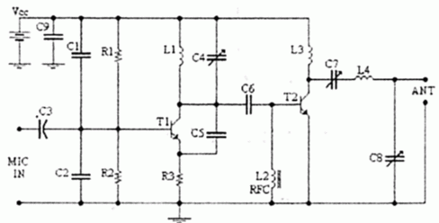 4W FM Transmitter circuit