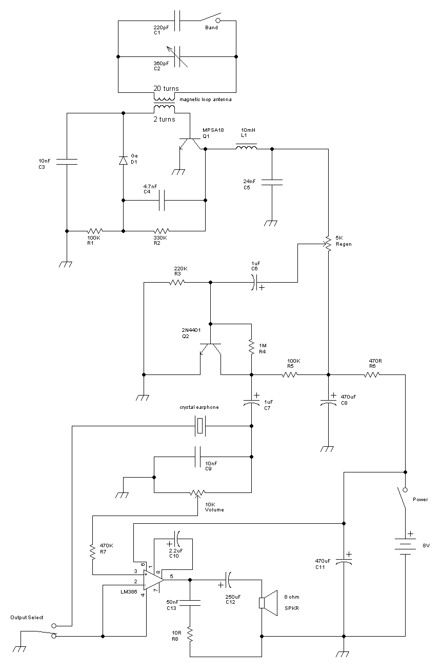 Radio circuits built circuit