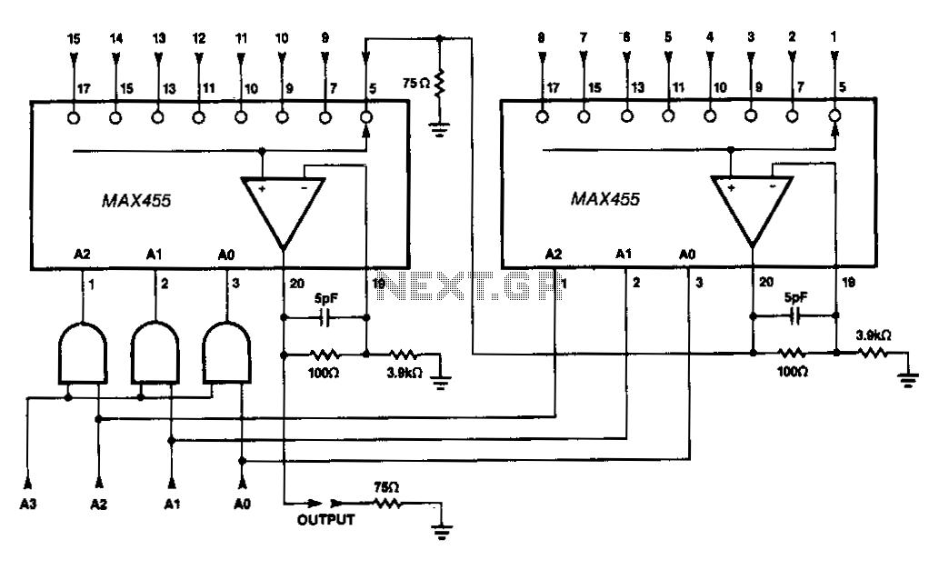 10F15-cascaded-video-mux circuit