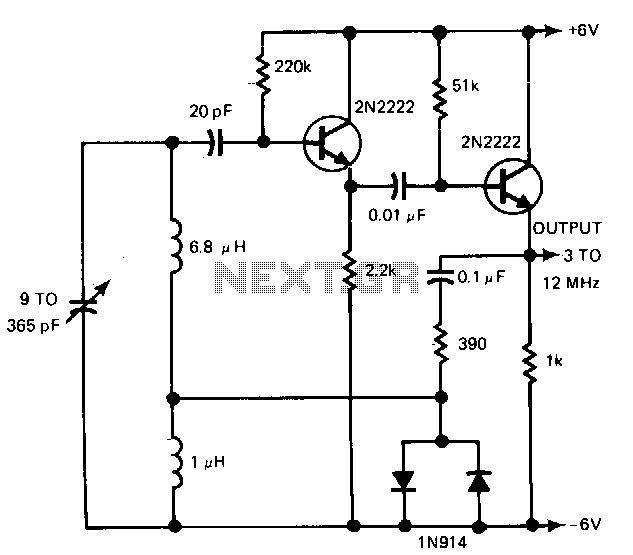 Wide-range-oscillator circuit