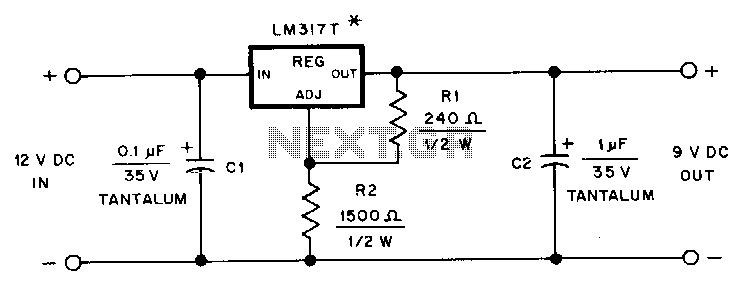 Hand-held-transceiver-dc-adapter circuit