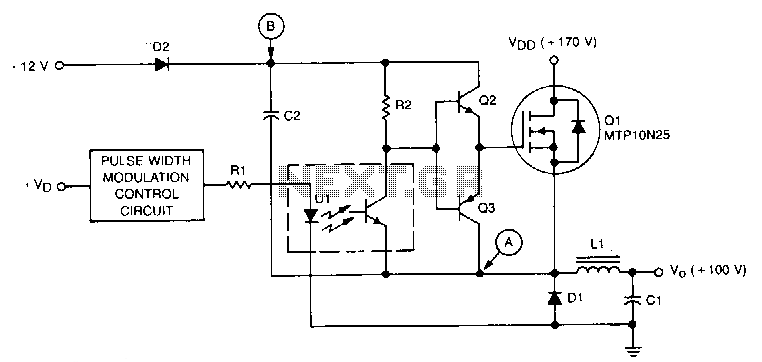 High-voltage-bucking-regulator circuit