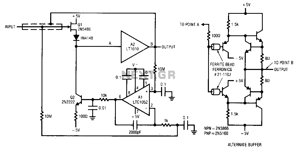 Stabilized-capacitance-buffer circuit