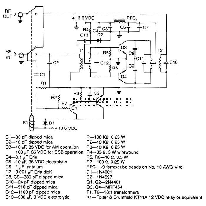 2-30Mhz-amplifier circuit