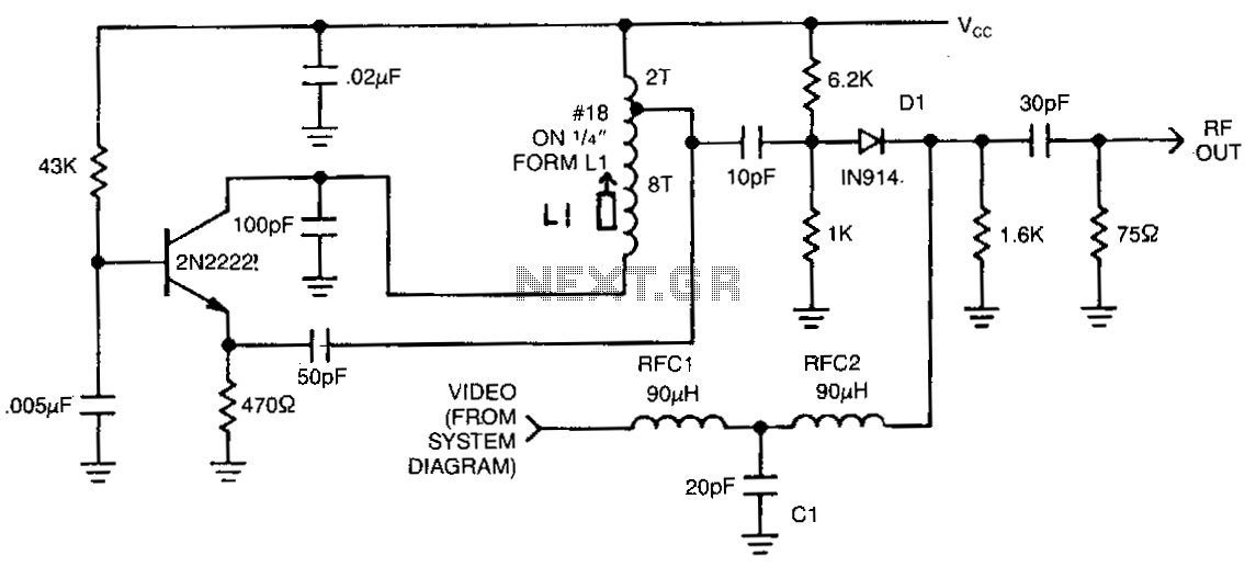 Vhf-modulator circuit