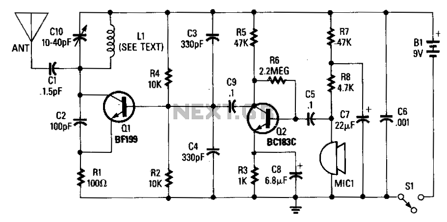 Wireless-fm-microphone circuit