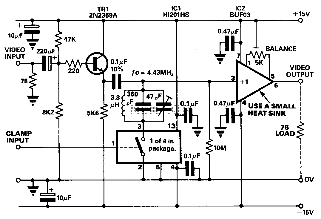 Video-dc-restorer circuit