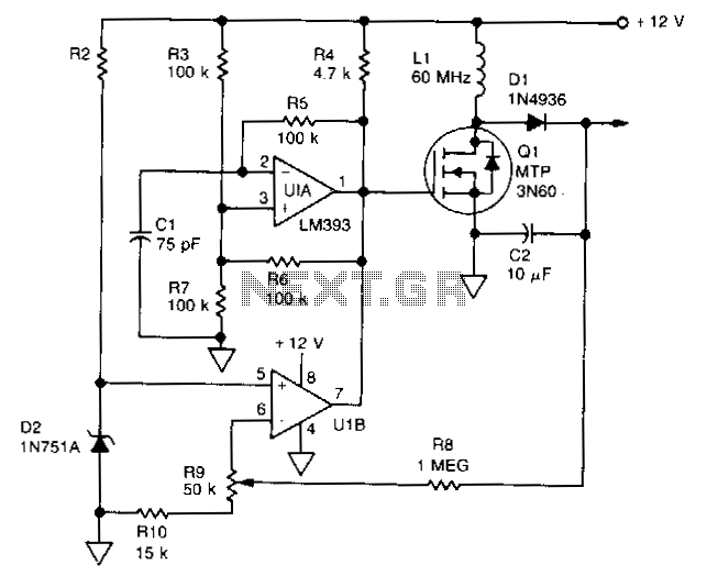 High-efficiency-flyback-voltage-converter circuit