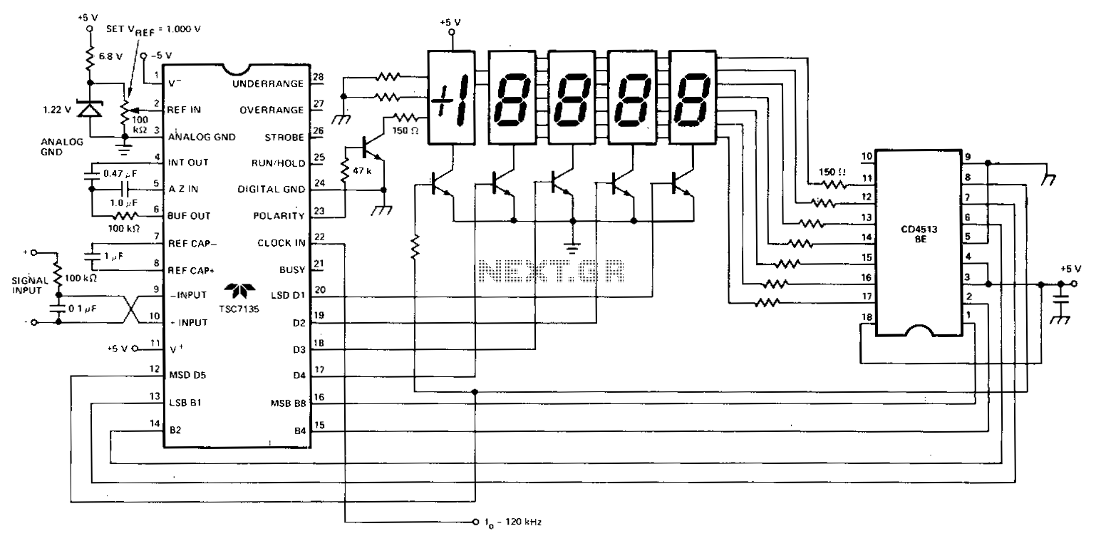 Common-cathode-led-display circuit