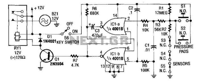 Automatic Turn-Off Alarm With Delay circuit