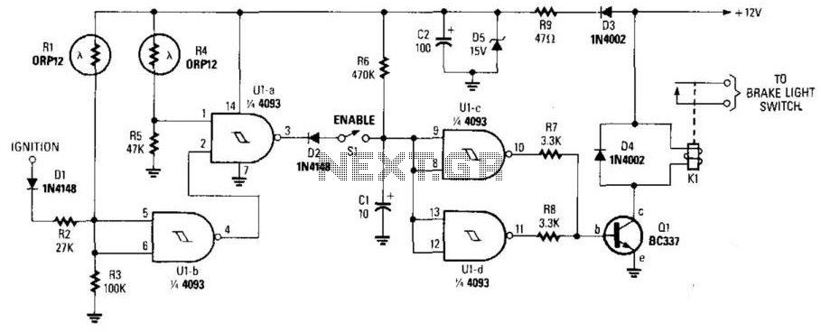 Night Safety Light For Autos circuit
