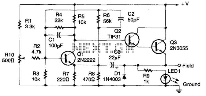 Voltage Regulator For Cars And Motorcycles circuit