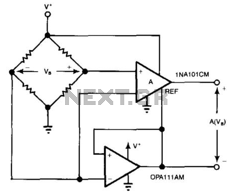 Bridge Circuit With One Power Supply circuit