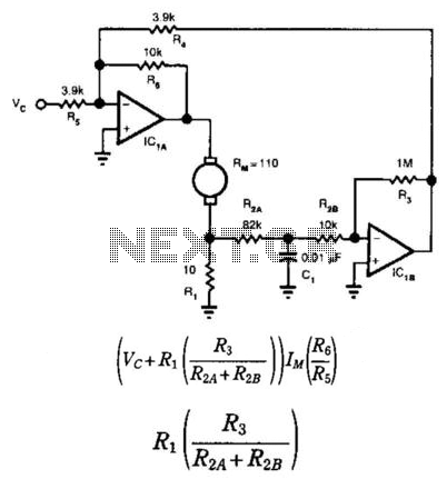 Tachometerless Motor Speed Control – Circuit Schematic