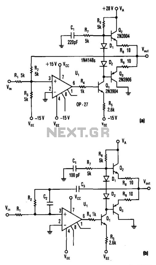 Compound Op Amp Vco Driver circuit