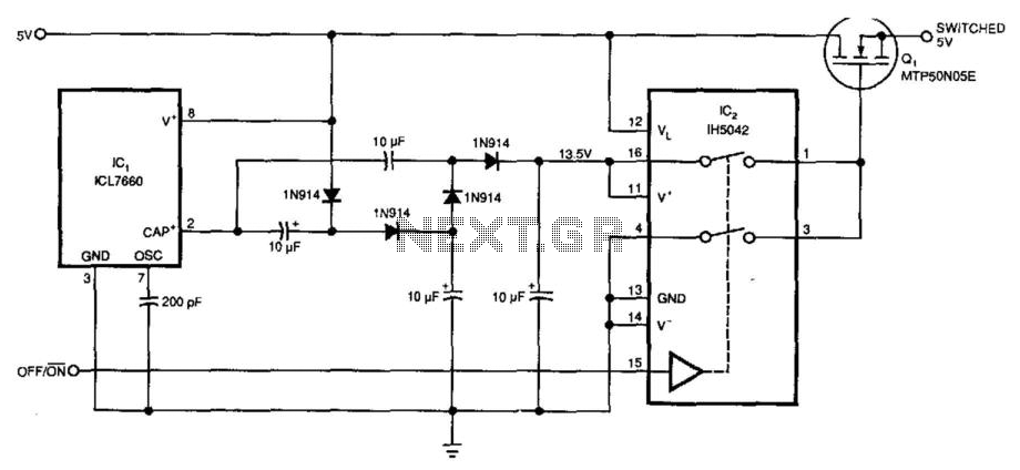 5V Supply High-Side Switcher circuit