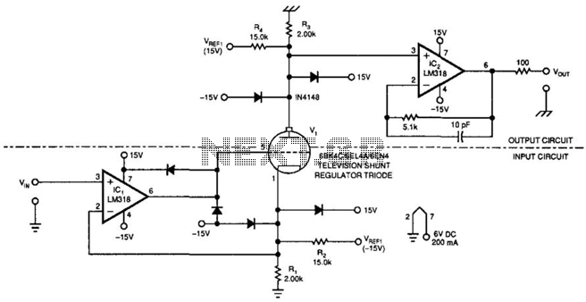 Tube Amplifier Isolates High Voltages circuit