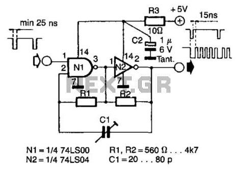 Stable Start-Stop Oscillator circuit