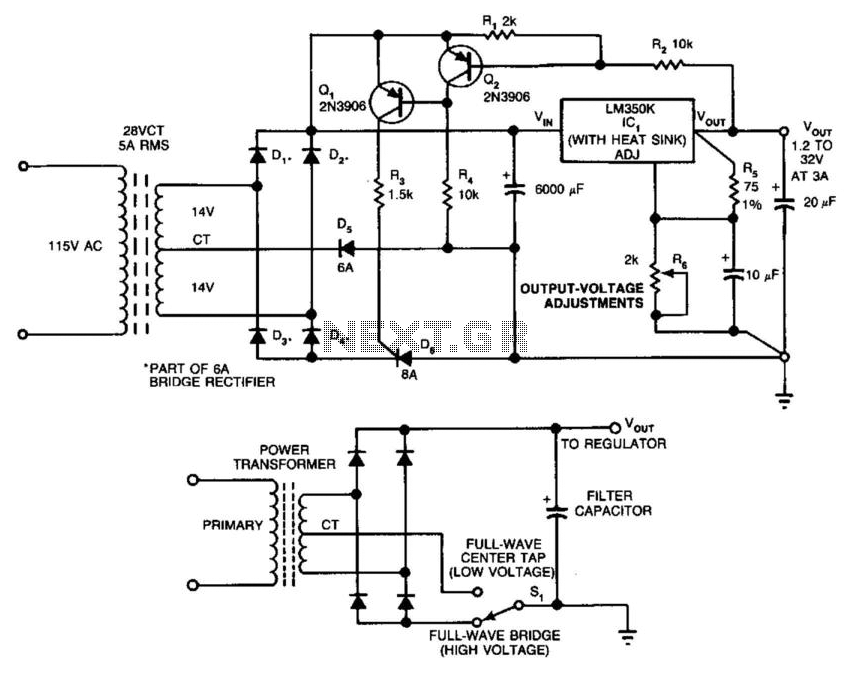 Switching Improves Regulator Efficiency circuit
