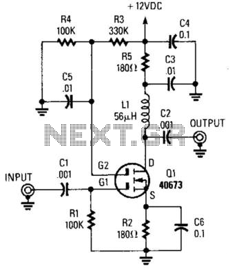 Mosfet Wideband Amplifier circuit