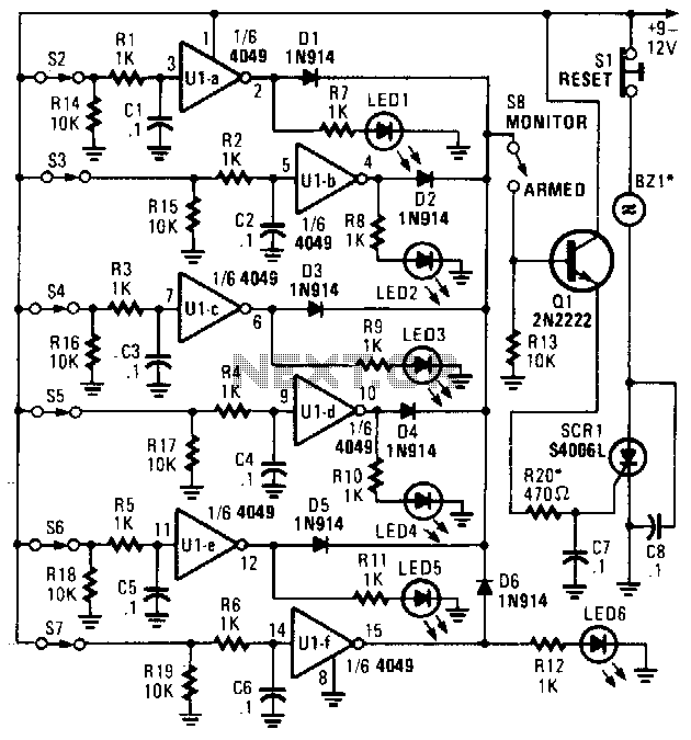 Multi Loop Parallel Alarm Circuit