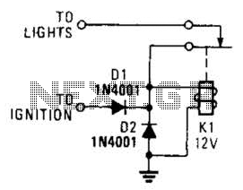 Lights-On Reminder Circuit