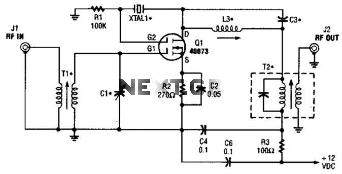 Crystal Controlled Frequency Converter Circuit