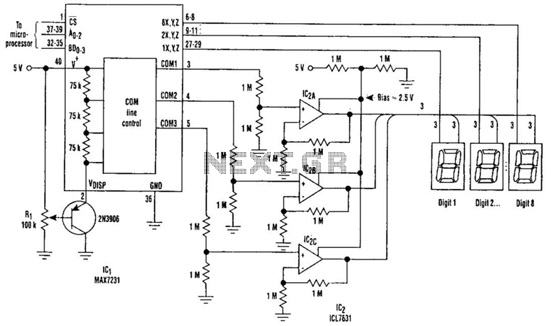 Large Lcd Display Buffering Driver Circuit