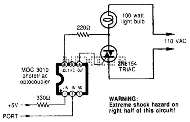 Microcomputer-To-Triac Interface Circuit – Circuit Schematic