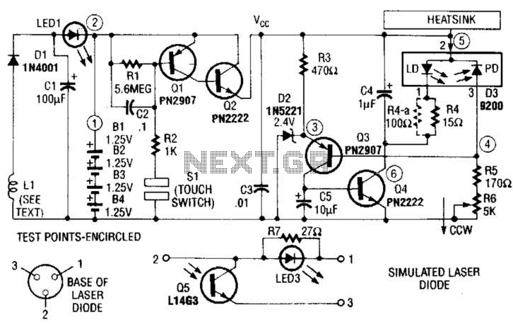 Handheld Laser Circuit