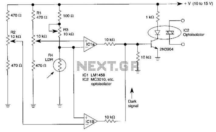 Combined Light-Dark-Activated Switch Circuit