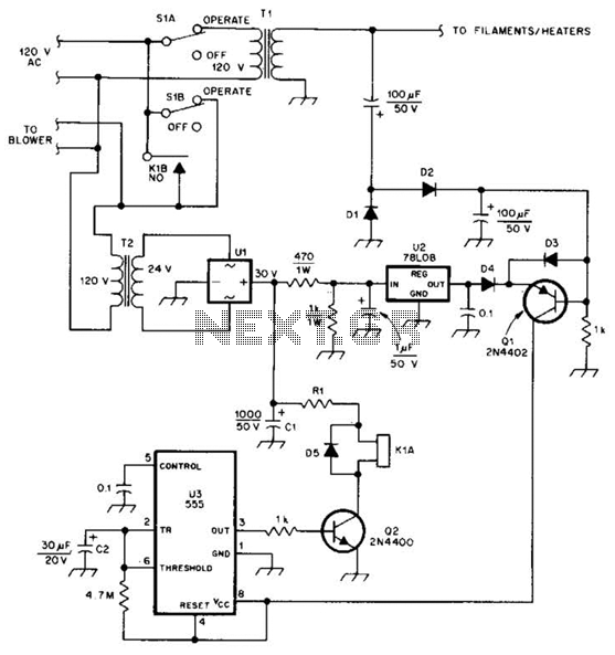 Amplifier Cool-Down Circuit Circuit