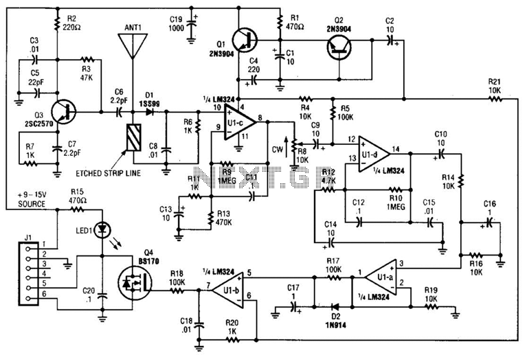 Microwave Motion Detector Circuit