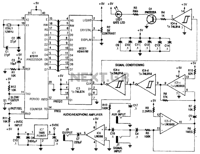 Perfect Pitch Circuit – Circuit Schematic