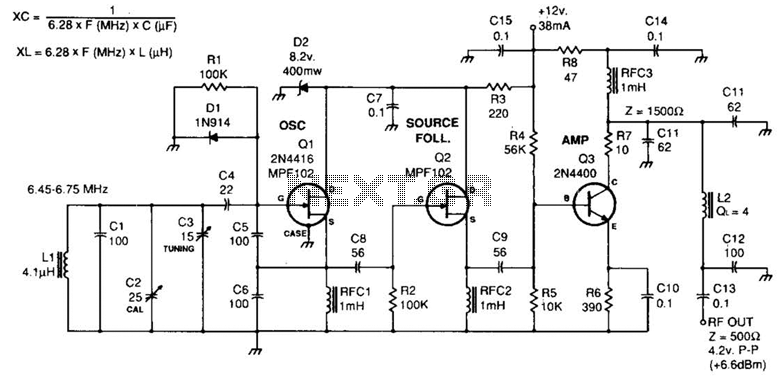 6.5Mhz Vfo Circuit – Circuit Schematic