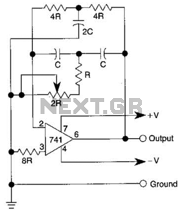 Battery Powered Sine Wave Generator Circuit – Circuit Schematic