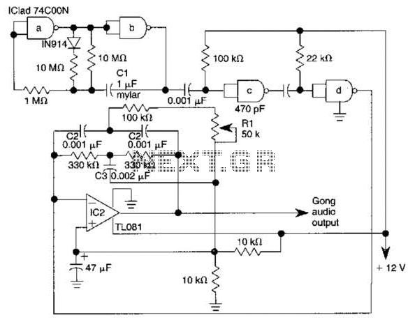 Electronic Gong Circuit