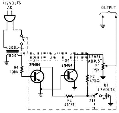 60Hz Square-Wave Generator Circuit – Circuit Schematic