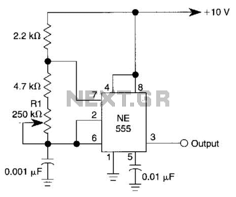 Variable Square Wave Generator Circuit – Circuit Schematic