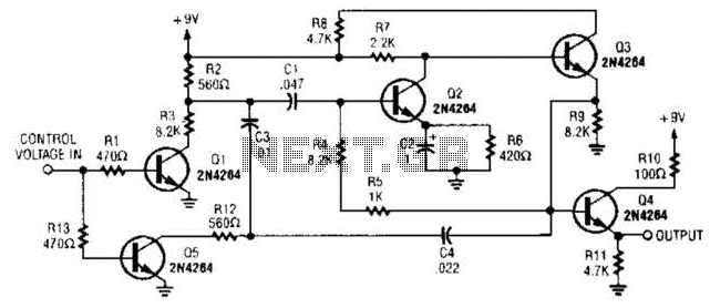 Sine-Wave Vco Circuit – Circuit Schematic