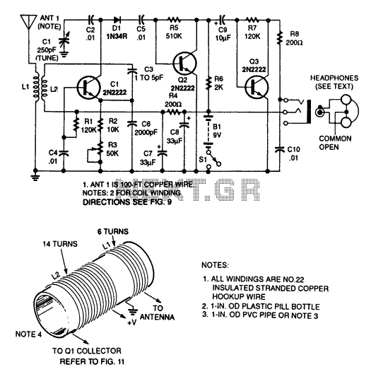 6-17 MHz SW reciever circuit