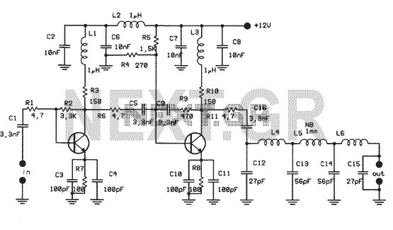 1W Linear FM Booster circuit