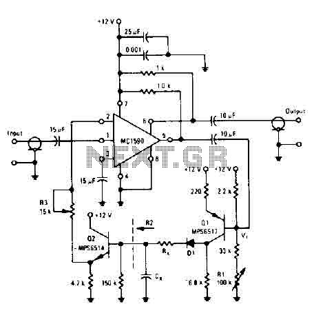Audio compressor circuit