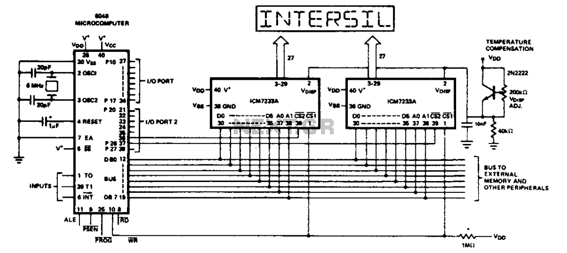 Microcomputer circuit – Circuit Schematic