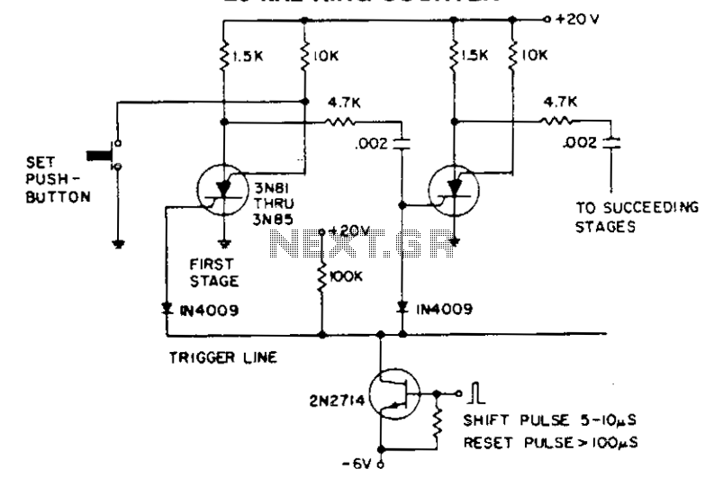 20 Khz ring counter circuit