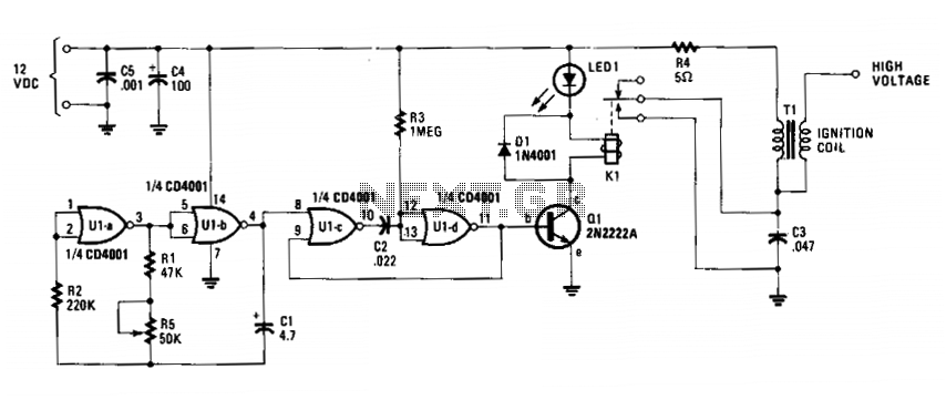 Battery-powered fence charger circuit